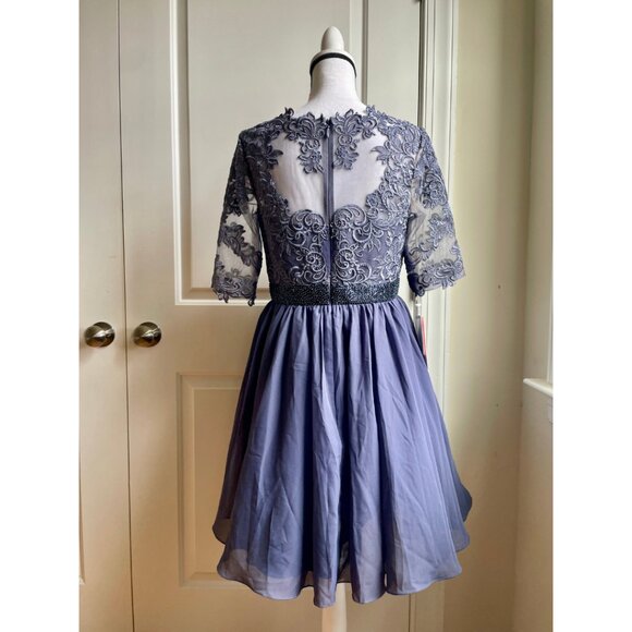 JJ's House Stormy Blue Lace Cocktail Dress - Size 12 (NWT) - Picture 3 of 10